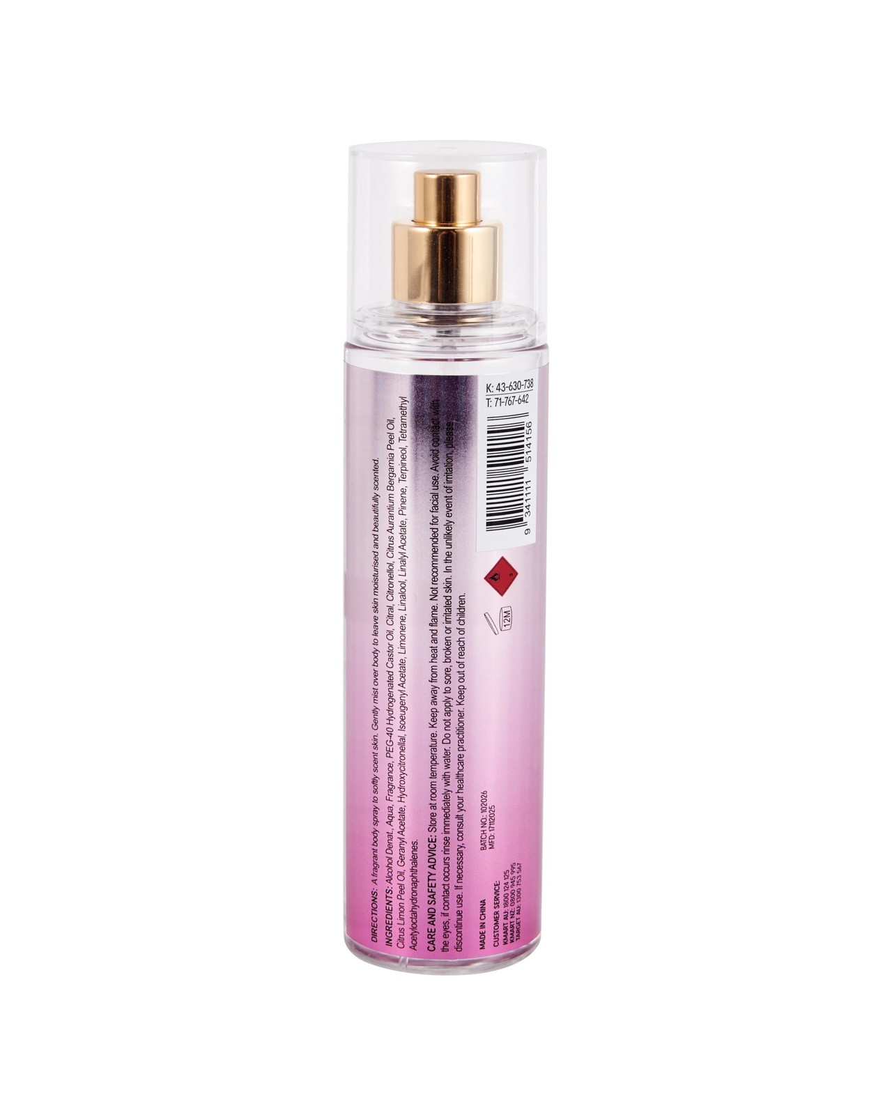 OXX Fragrance Multi Body Mist 150ml, Rose - Magnolia and Amber 4 of 4