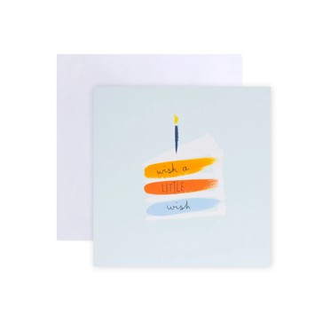 Creative Publishing by Hallmark Birthday Greeting Card - Little Wish Cake Slice