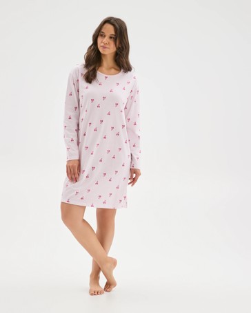 Australian Cotton Long Sleeve T-Shirt Nightie