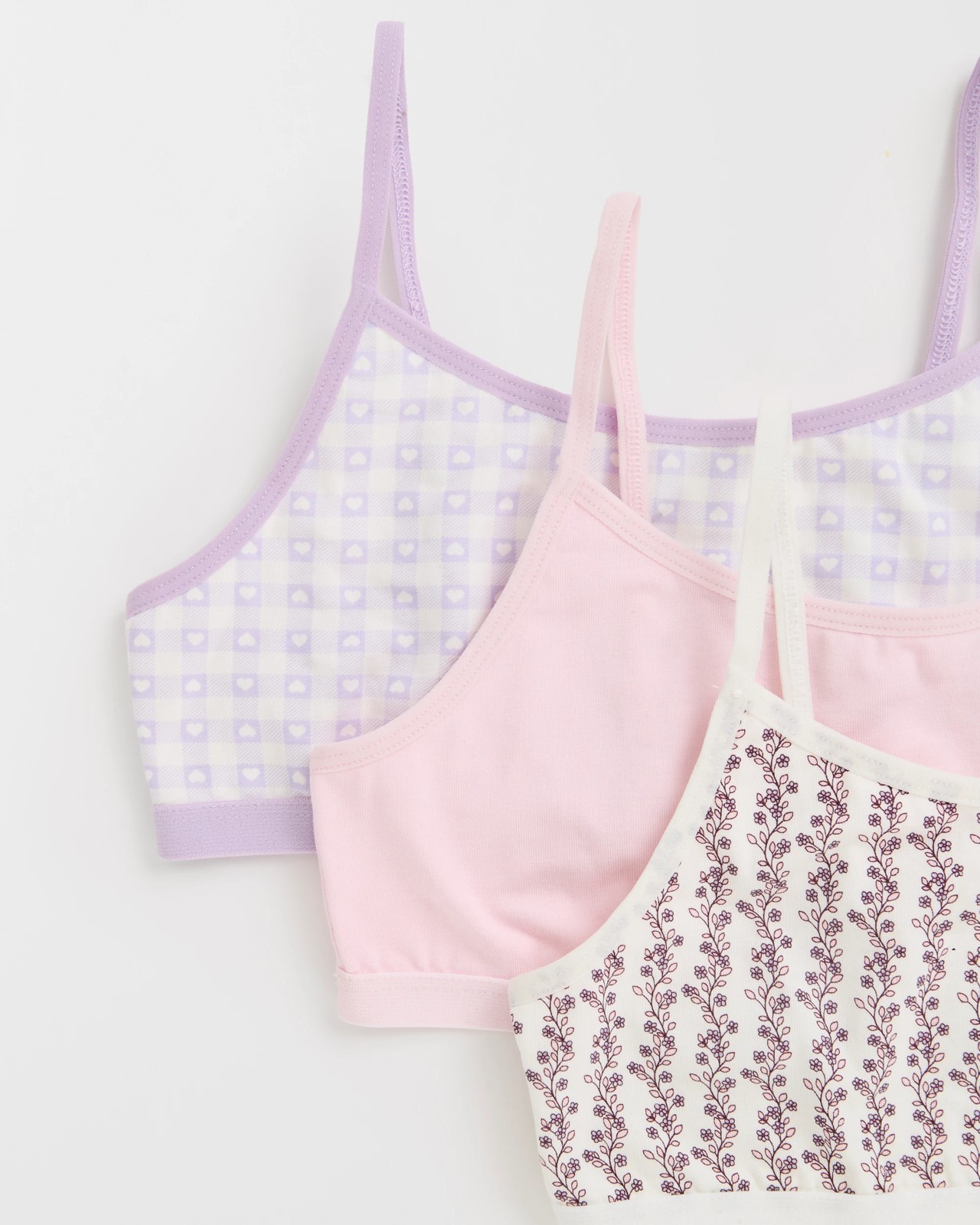 Maxx Bamboo 3 Pack Older Girls Crop Top - Floral 2 of 2