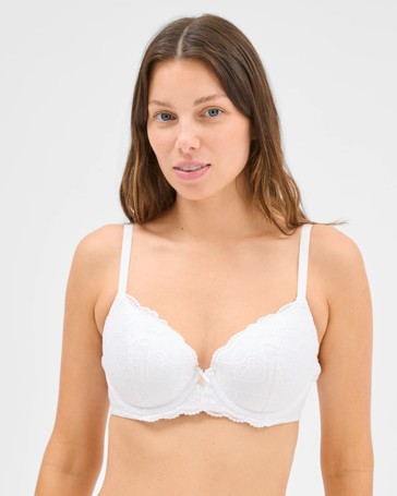 Womens Lila Lace Underwire T-Shirt Bra