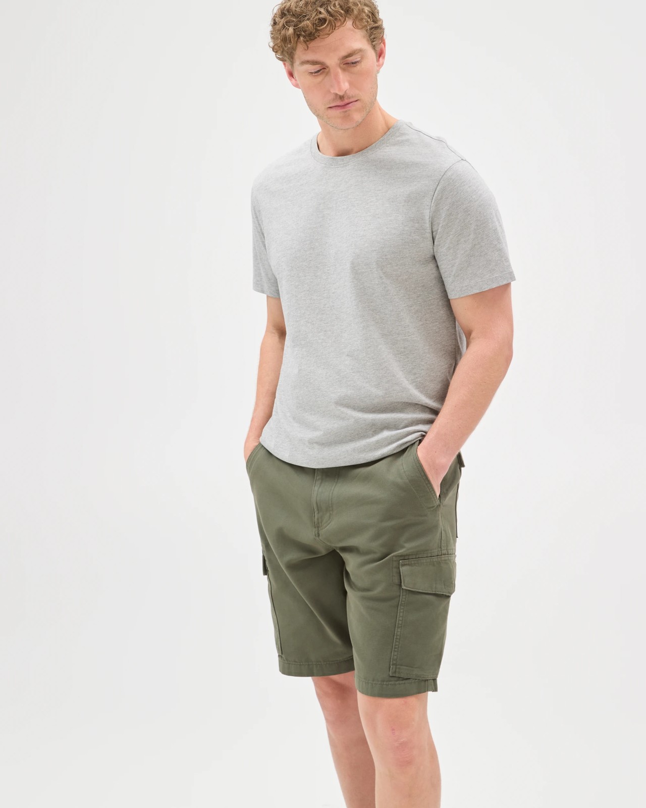 Australian Cotton Cargo Shorts - Khaki 3 of 5