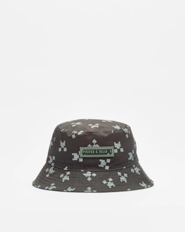 Kids Licensed Minecraft Reversible Bucket Hat