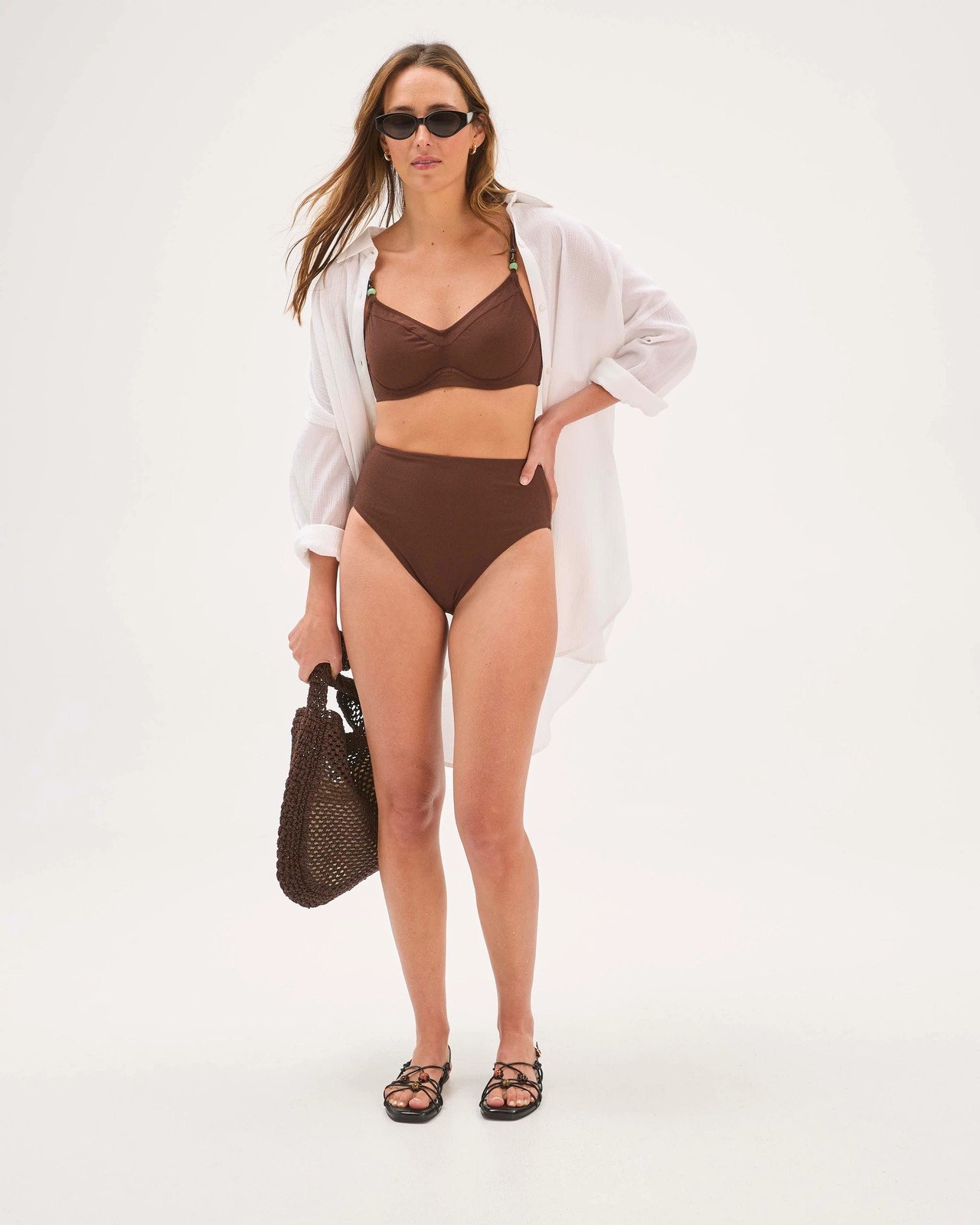 Resort Super High Towelling Swim Bikini Bottoms 2 of 5