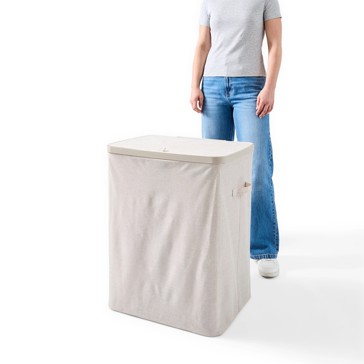 Anko Dual Section Laundry Hamper - Beige