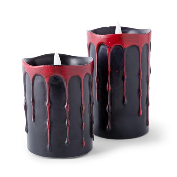 Anko Halloween Dripping Wax LED Candle Set