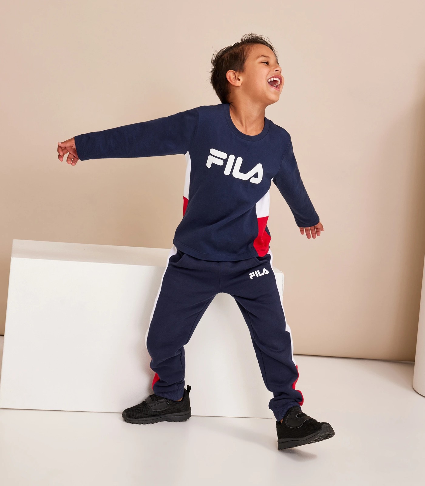 Boys clearance fila tracksuit