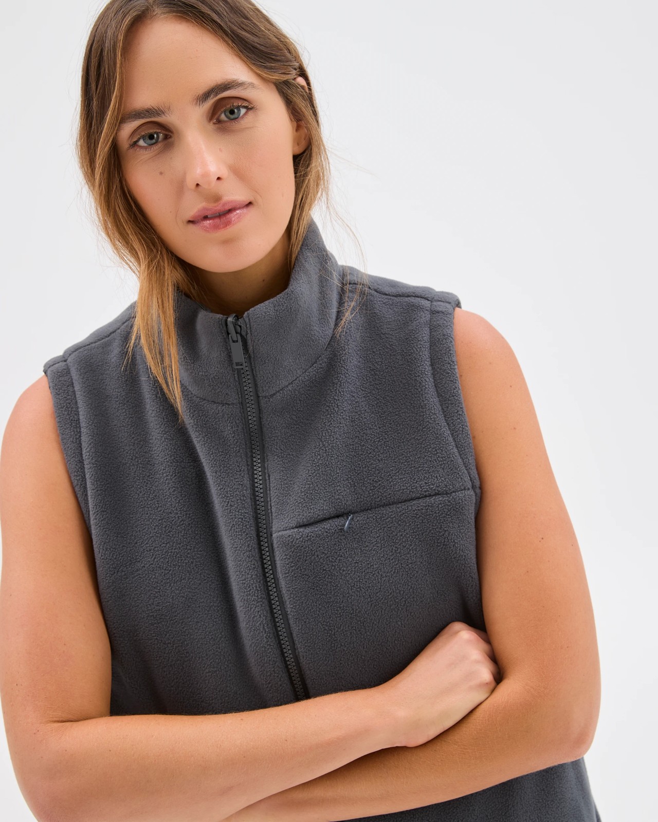 Reversible Puffer Vest - Graphite 5 of 6