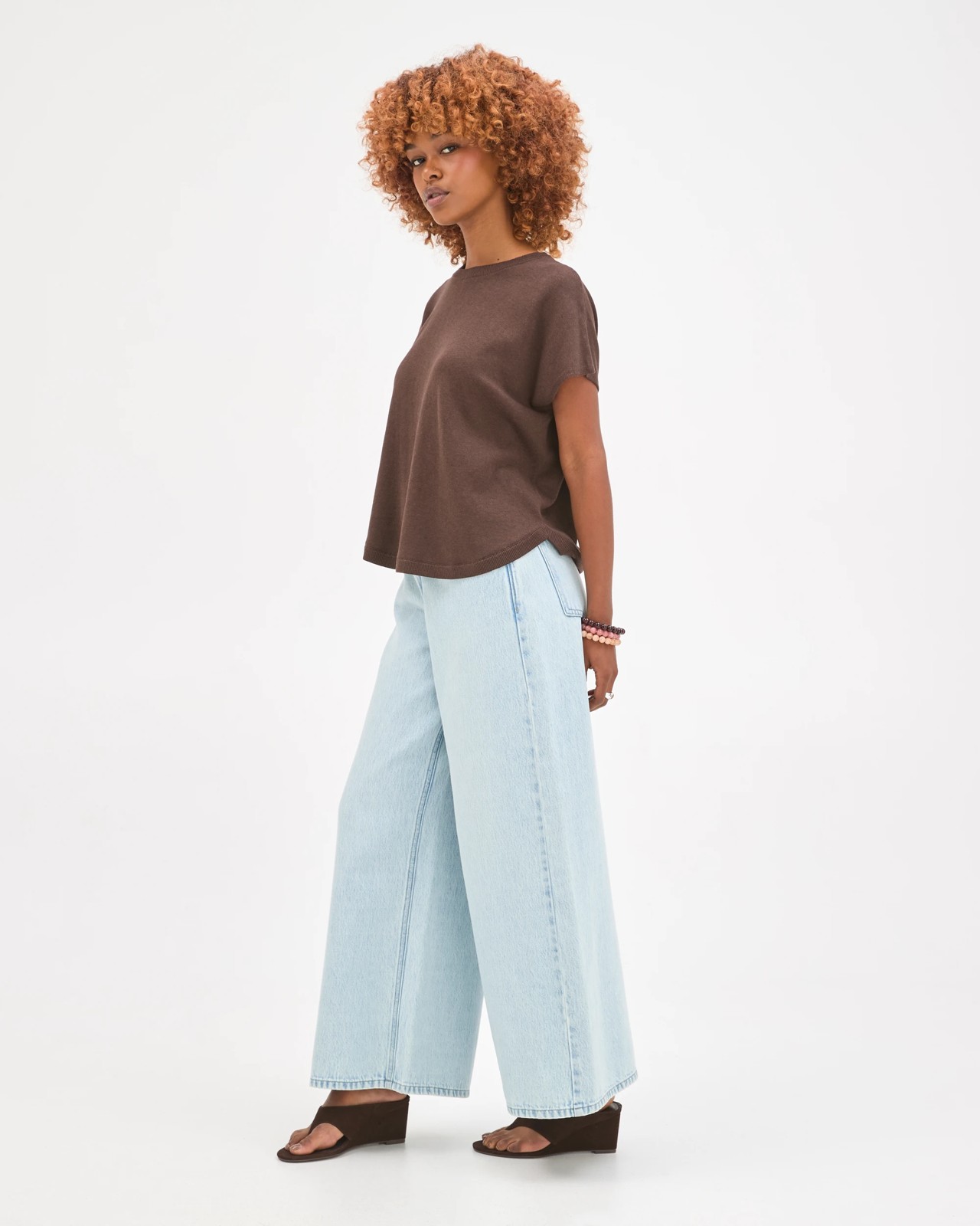 Petites AirLoom Cotton Blend Slouchy Denim Jeans 2 of 6