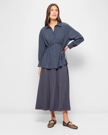 Pull On Midi Skirt