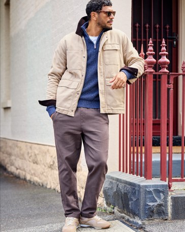 Lambswool 1/2 Zip Knit Jumper