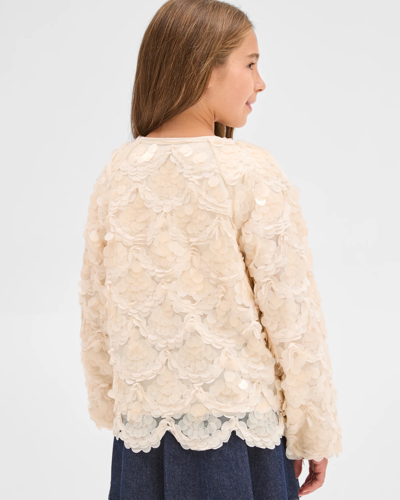 Sequin Lightweight Tie Front Occasion Jacket 5 of 5