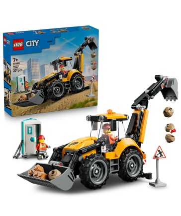 LEGO® City Yellow Backhoe Loader 60480
