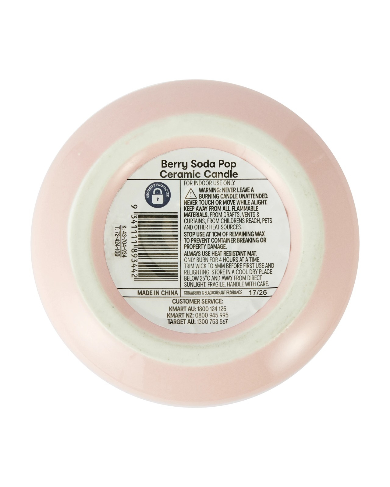 Anko Berry Soda Pop Ceramic Candle 6 of 6