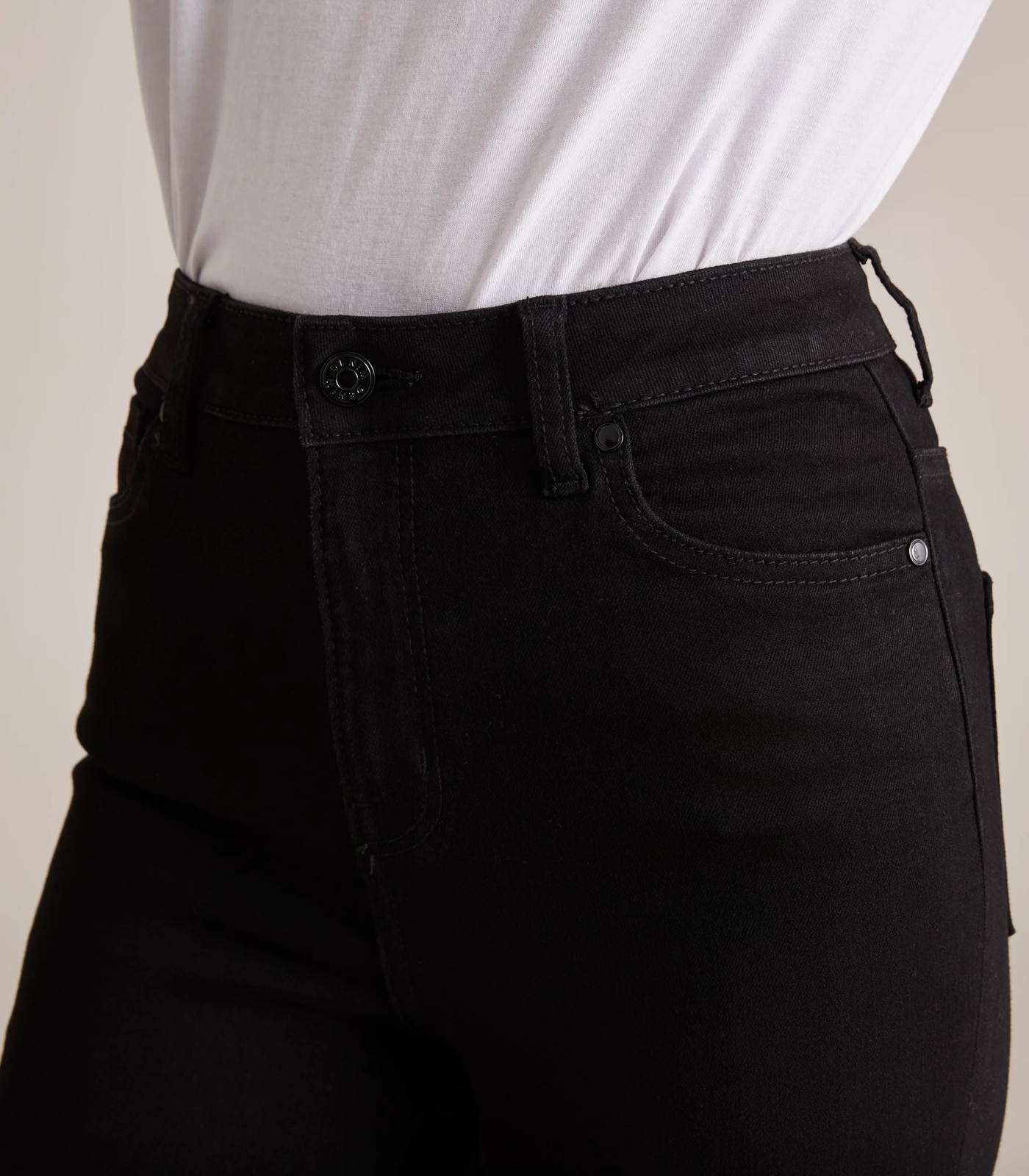 Sophie Skinny High Rise Crop Length Denim Jeans - Black | Target Australia