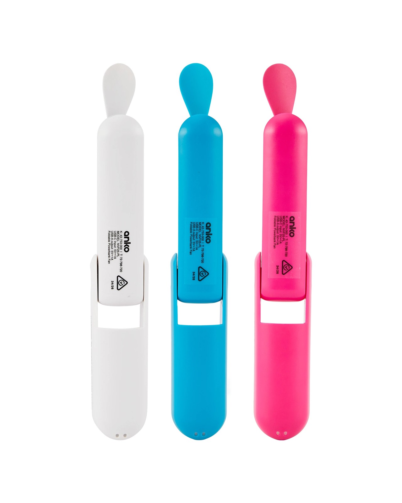 Anko Portable Fan with Charger - Assorted 3 of 6
