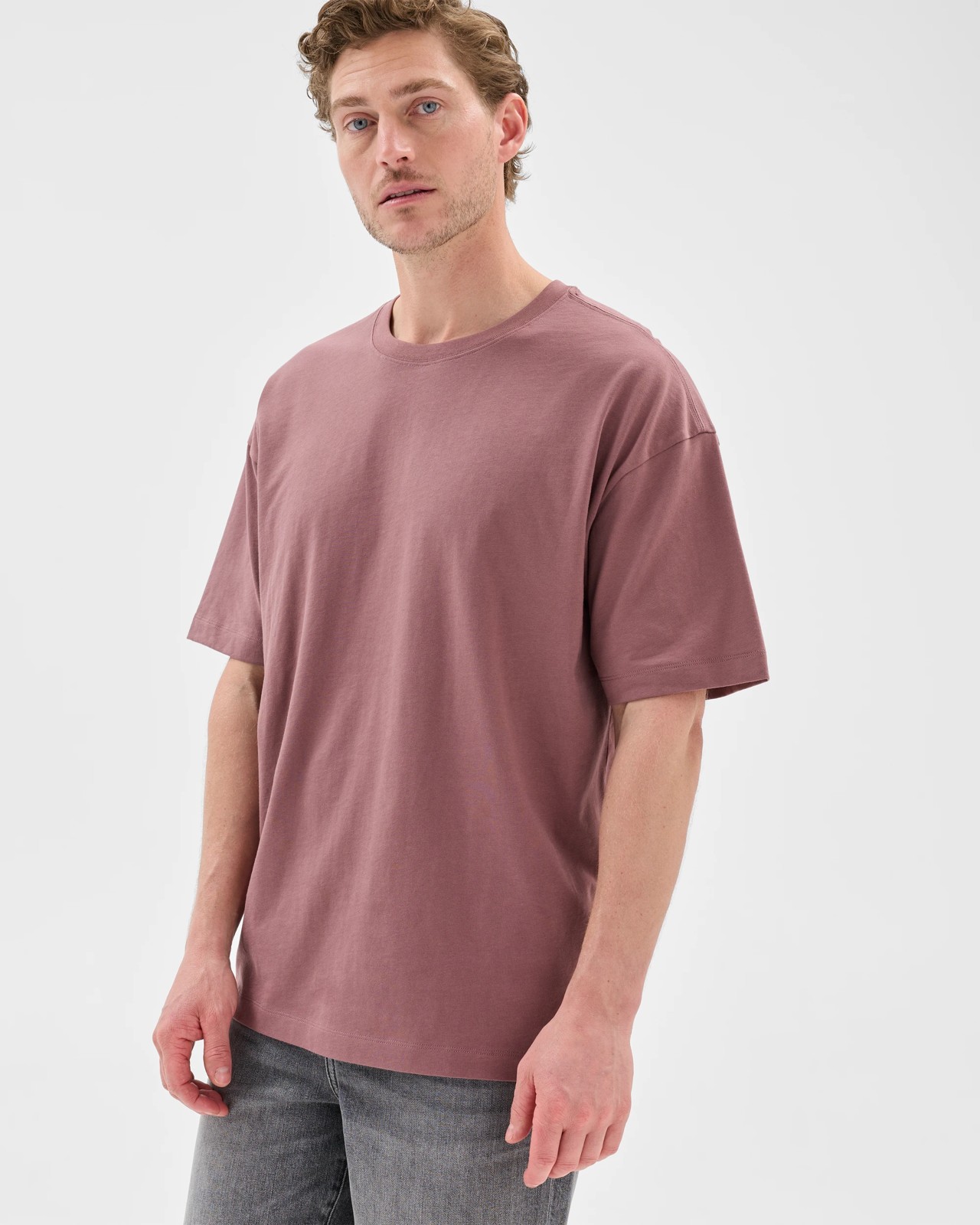 Australian Cotton Relaxed T-Shirt - Rose Taupe 5 of 5