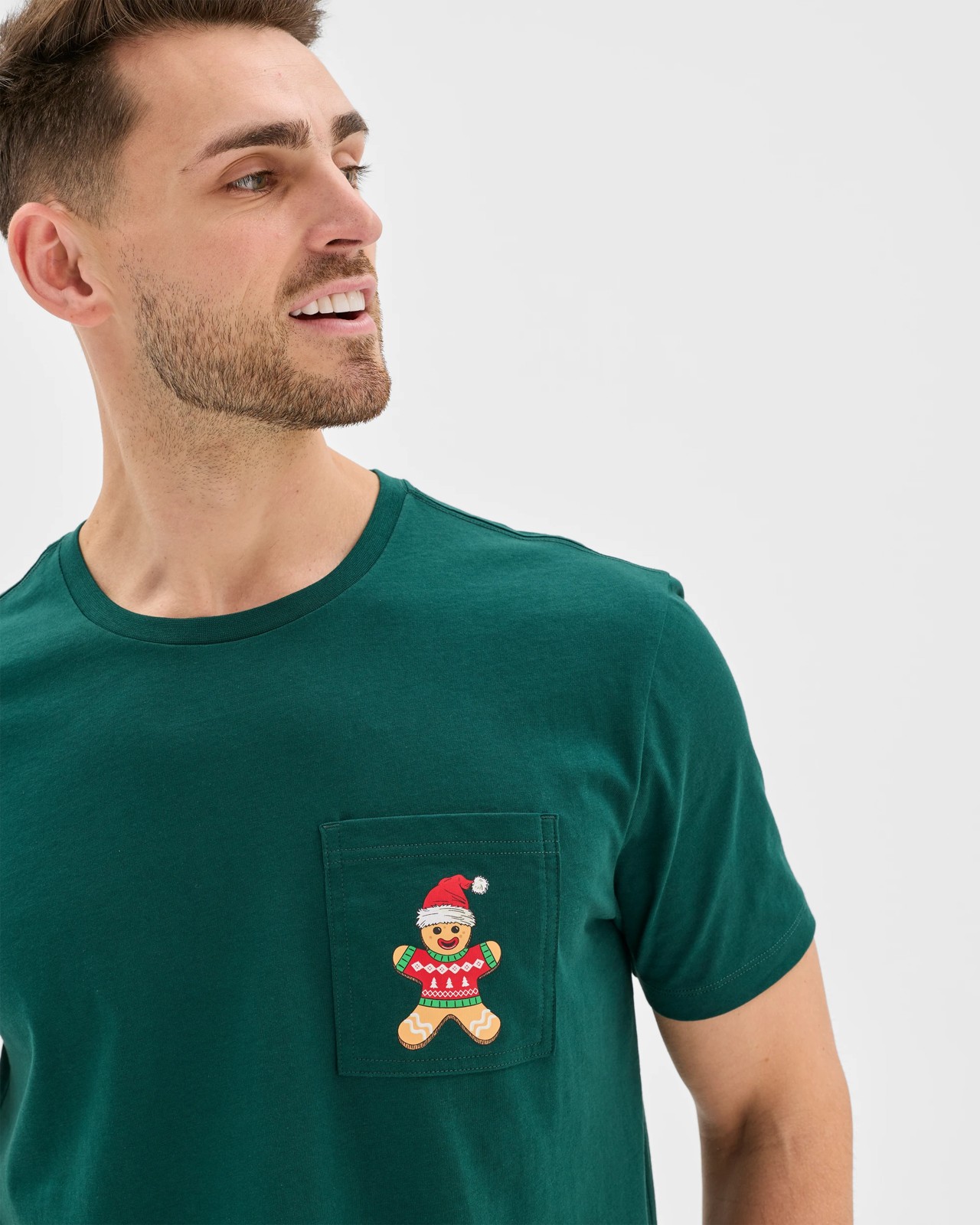Maxx Australian Cotton Short Sleeve Top & Shorts Christmas Pyjama Set 5 of 5