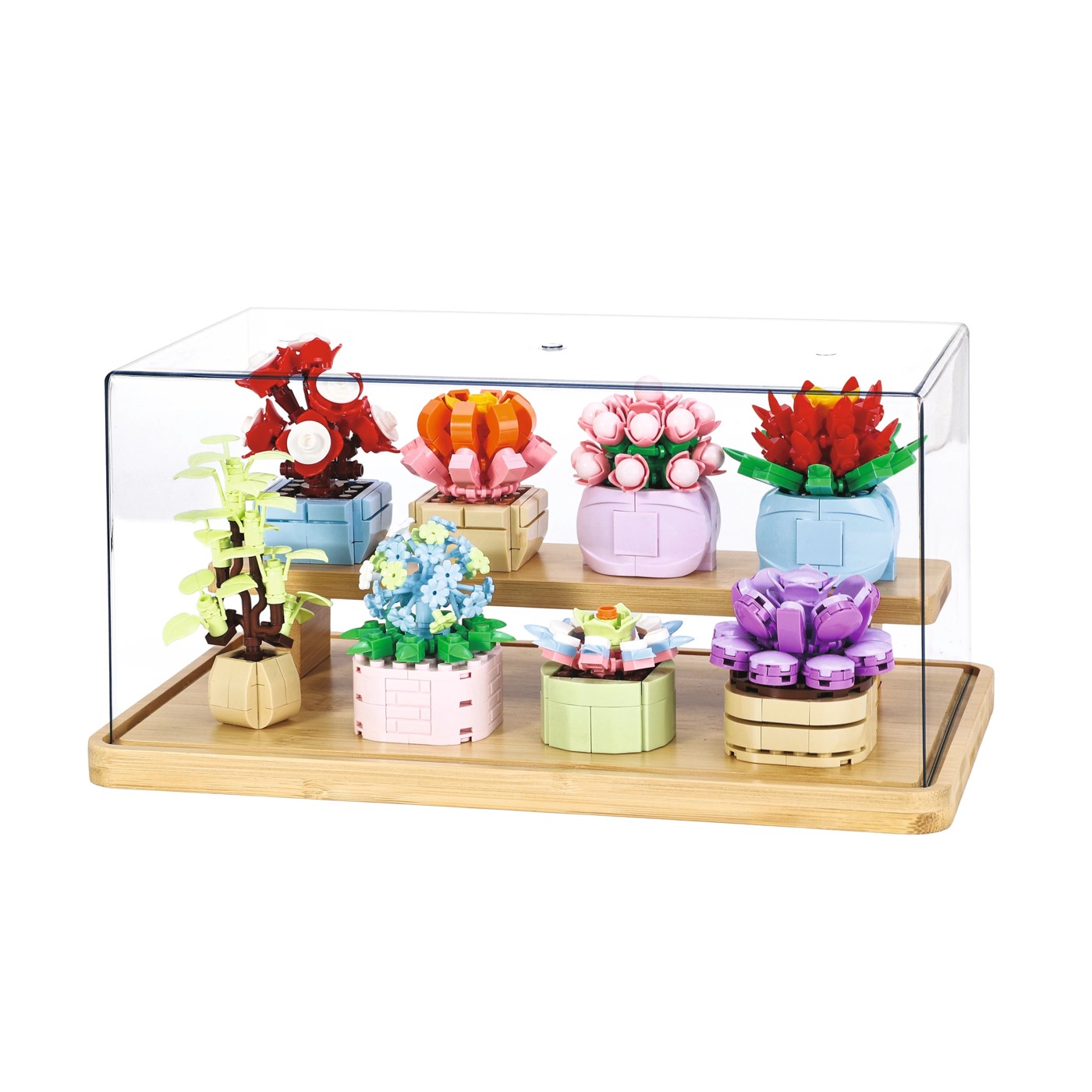679 Piece Blocks Flower Series: Flower Pots with Display Case 2 of 5