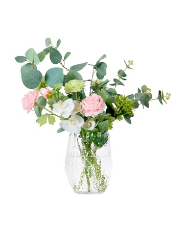 Anko Textured Clear Glass Vase