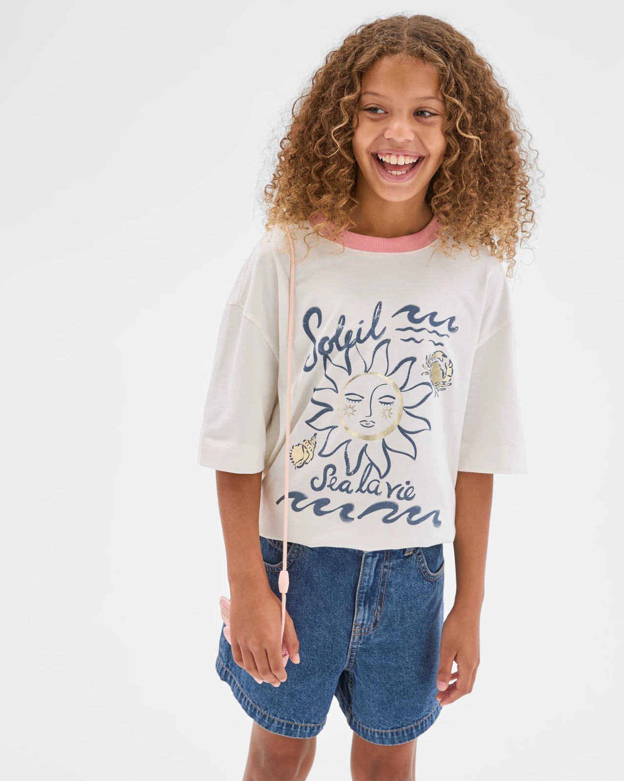 Australian Cotton Oversized T-Shirt - Soleil Sun Cream 2 of 6