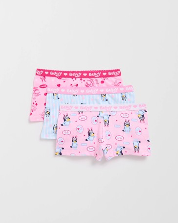 Bluey Australian Cotton 3 Pack Younger Girls Shorties