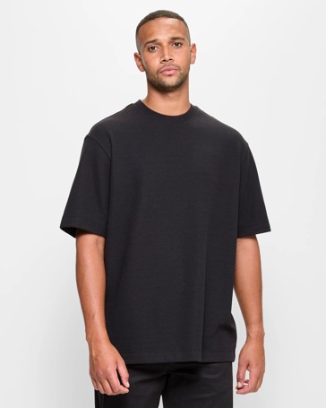 Australian Cotton Blend Oversized Waffle T-Shirt