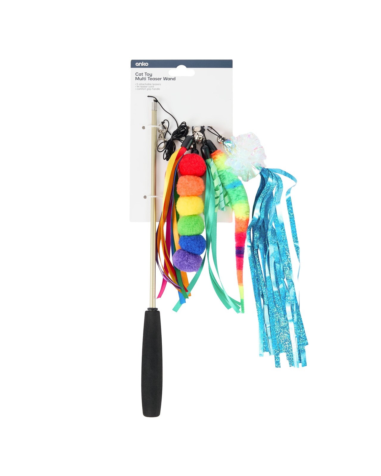 Cat Toy Multi Teaser Wand - Anko 6 of 6