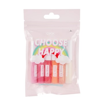 Lip Gloss 6 Piece Set, Choose Happy - OXX Junior