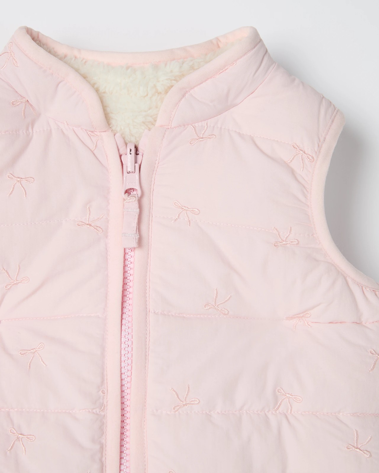 Baby Reversible Sherpa Puffer Vest 4 of 5