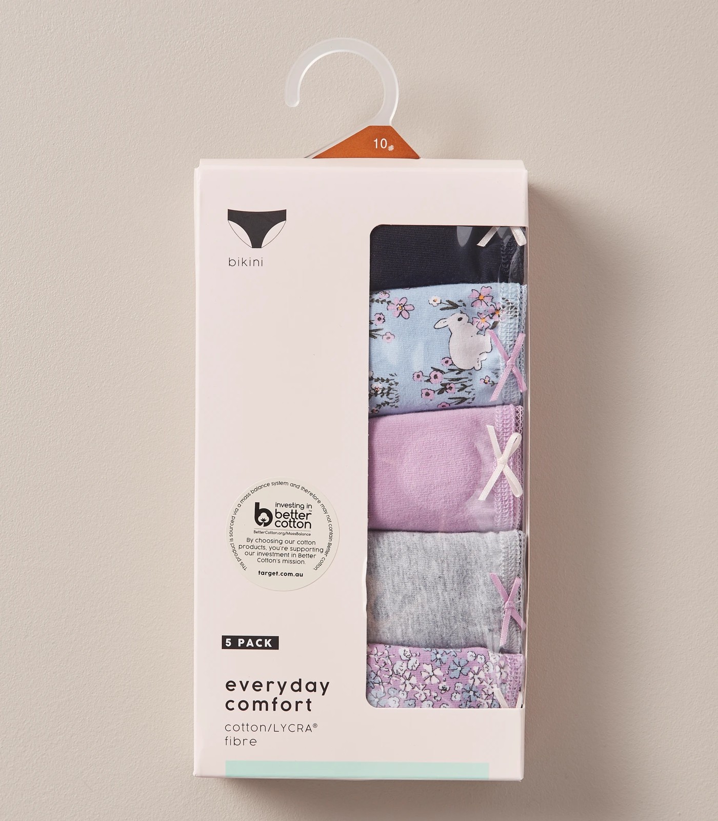 5 Pack Cotton/Elastane Bikini Briefs; Style: LBK183533 2 of 5