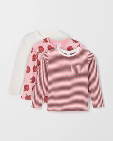 Australian Cotton 3 Pack Long Sleeve T-Shirt