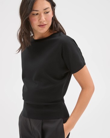 Preview Extended Short Sleeve Knit Jumper