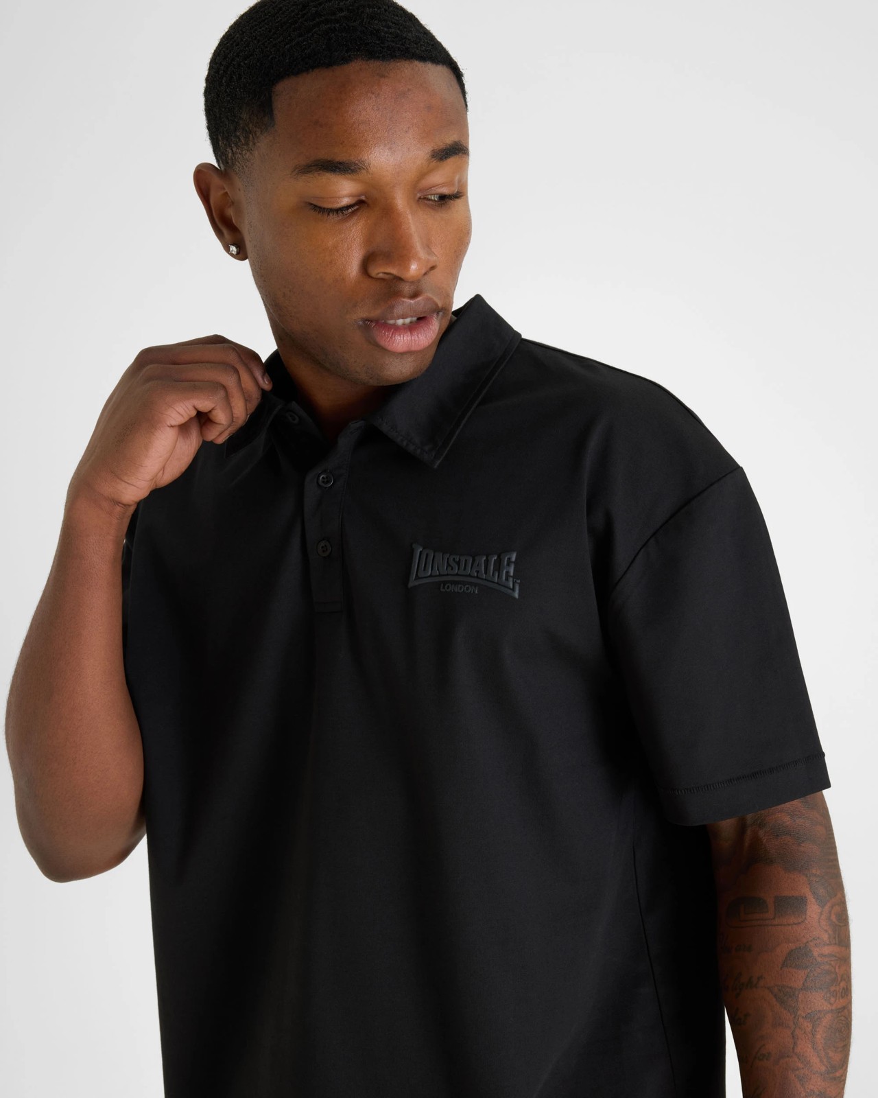 Lonsdale London Leisure Polo Top - Black 4 of 5