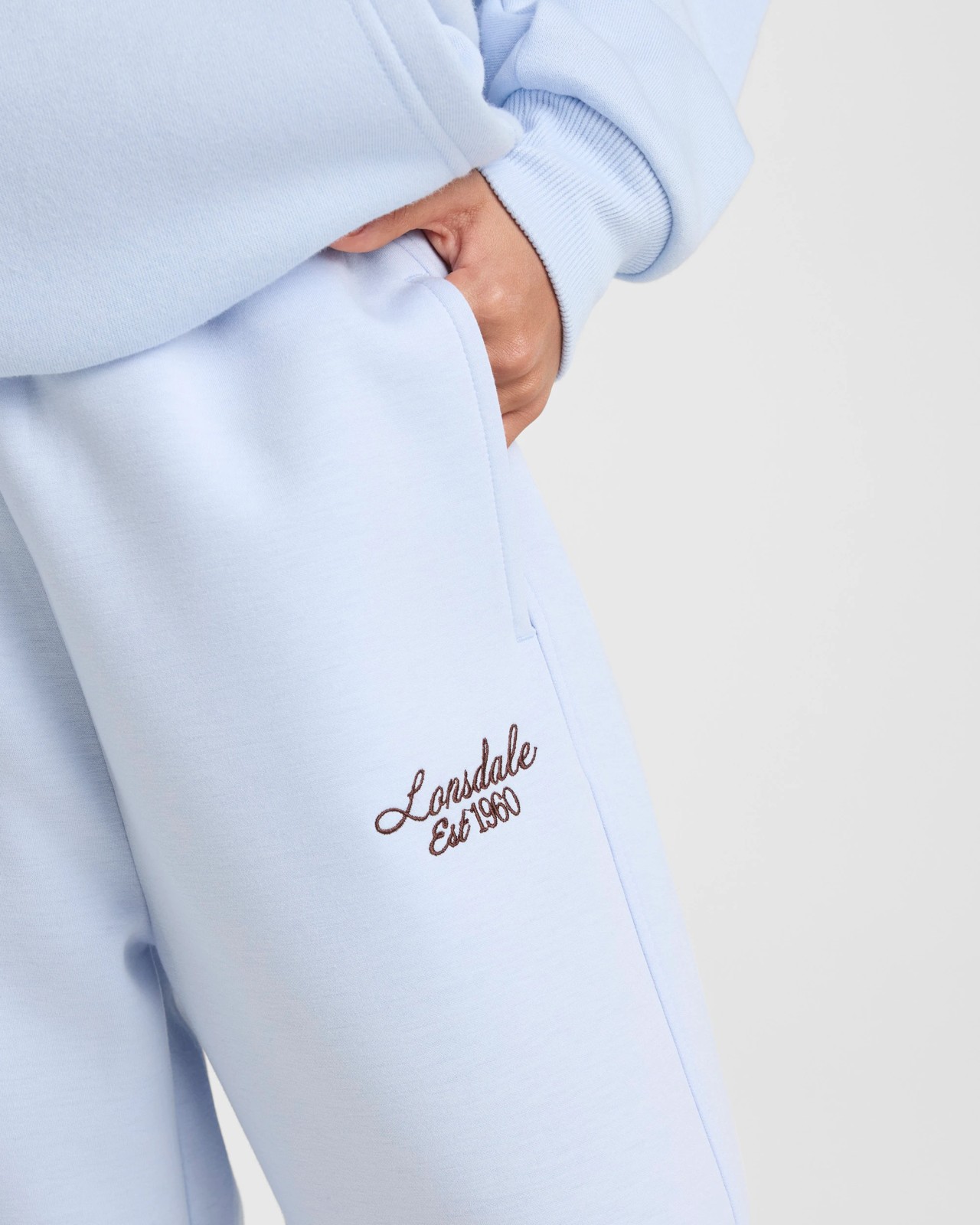 Lonsdale London Barrel Leg Track Pant - Light Blue 3 of 5