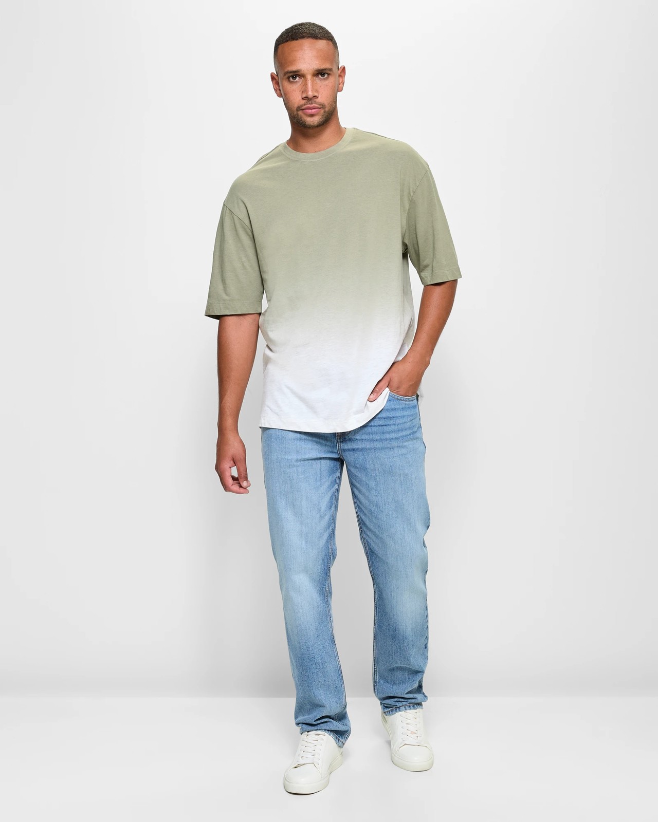 Australian Cotton Blend Dip Dye T-Shirt 2 of 5