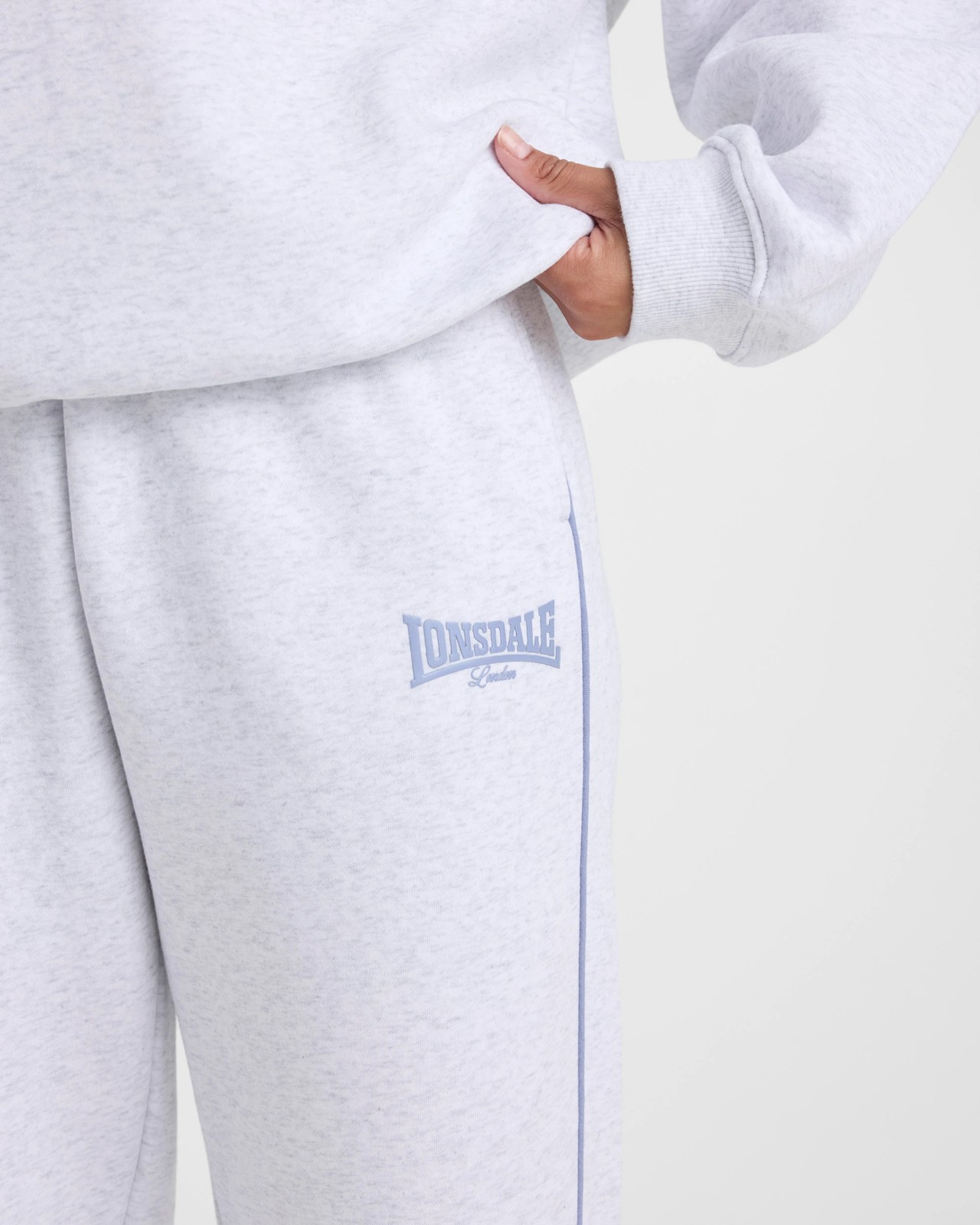 Lonsdale London Classic Trackpants - White Marle 3 of 5
