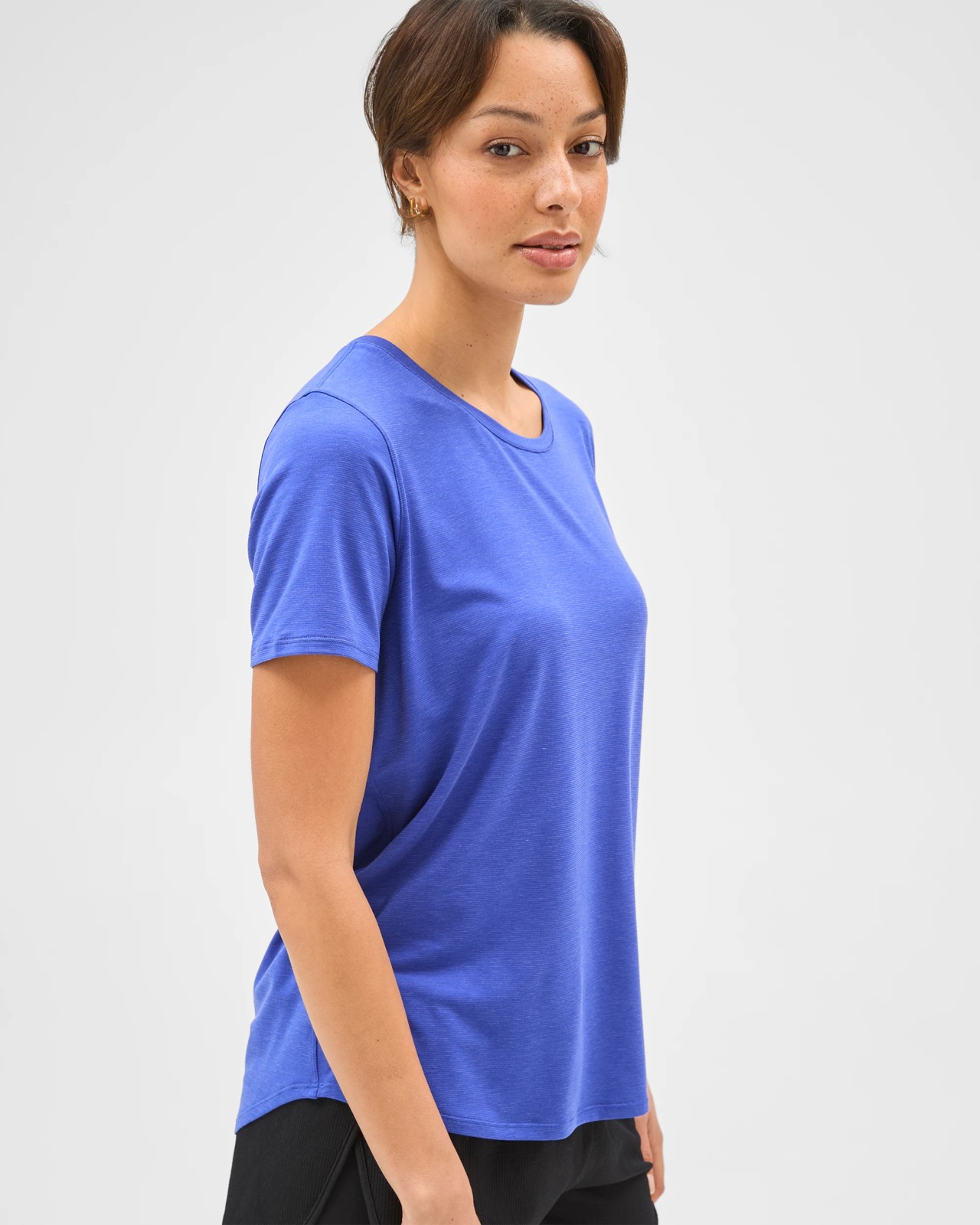 Active Twist Back Running T-Shirt - Lapis 4 of 5