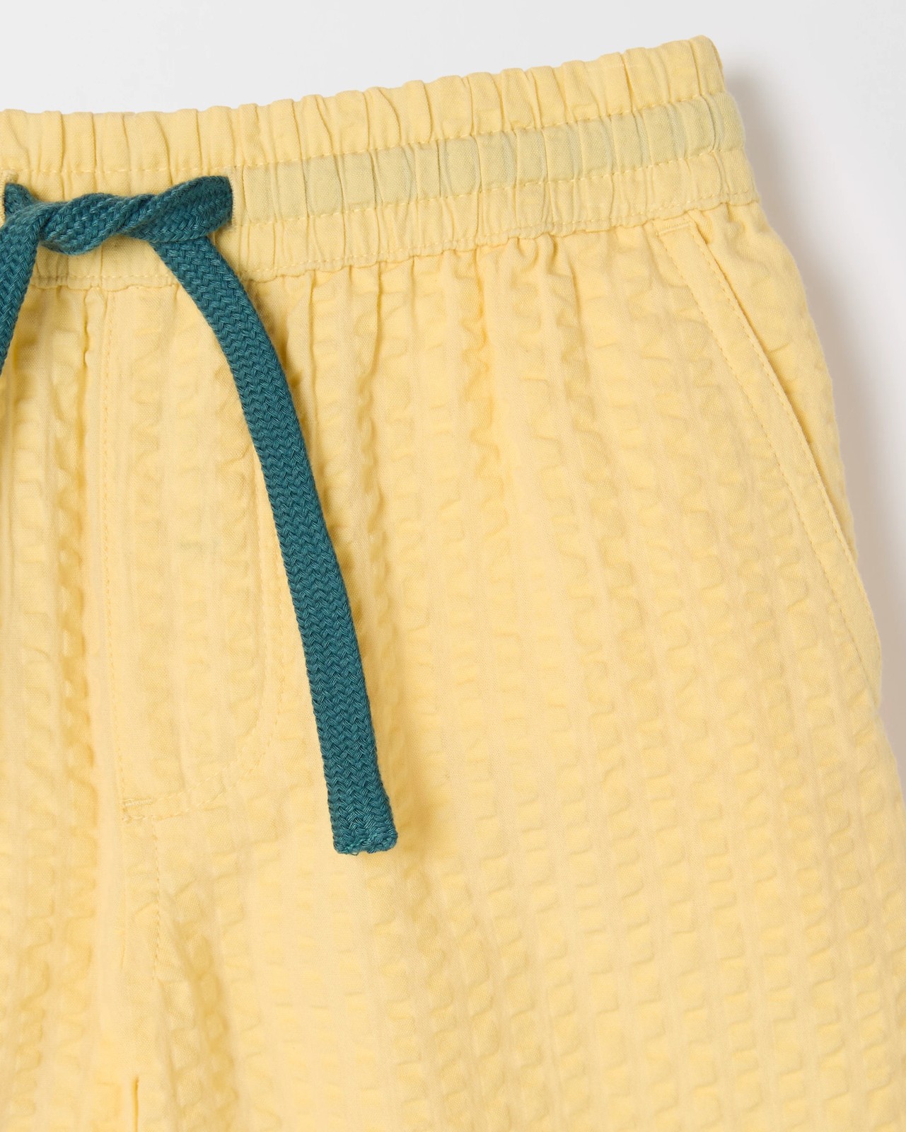 Australian Cotton Seersucker Volley Shorts - Sunlight 2 of 2
