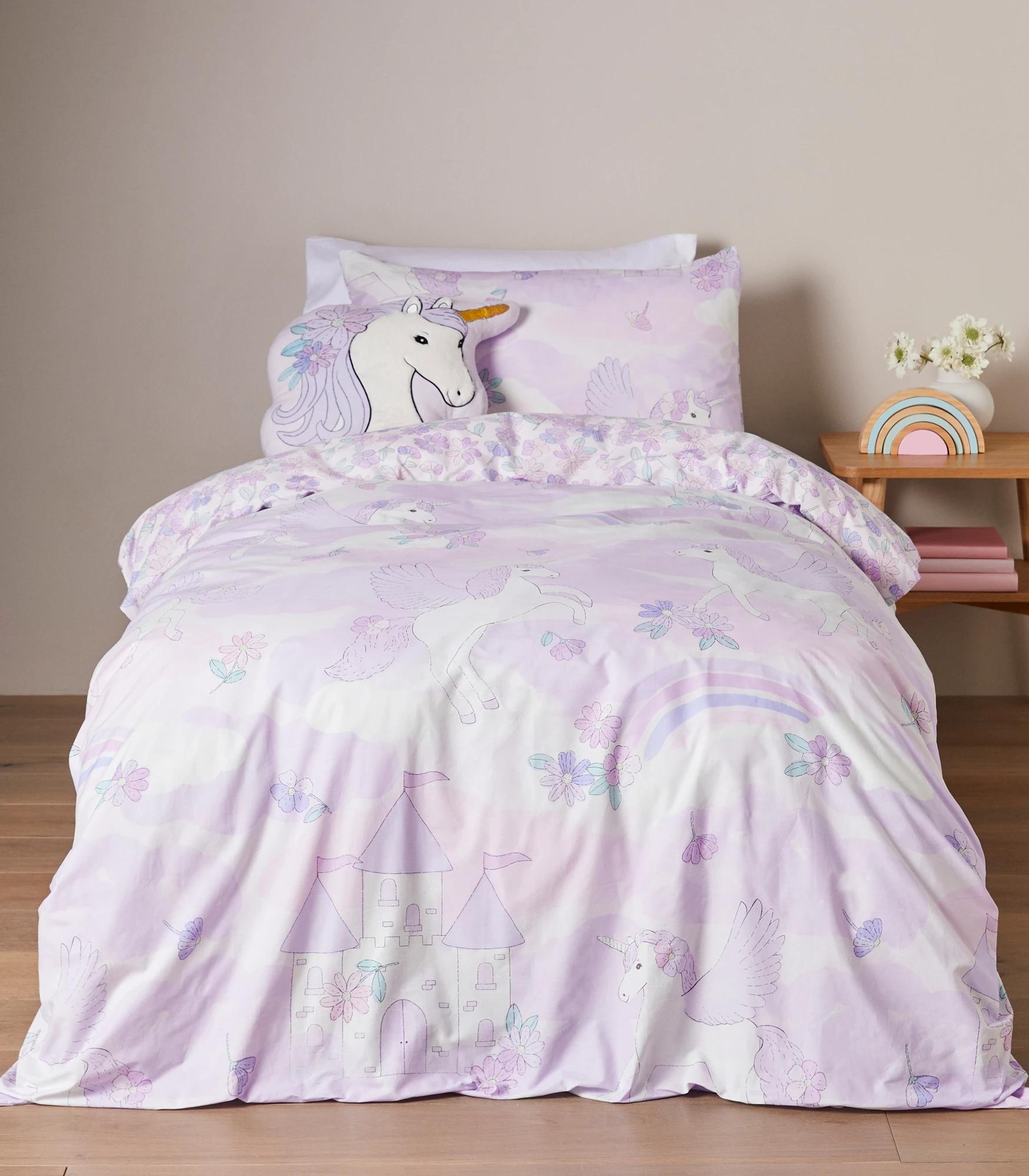 Spotlight unicorn sale quilt cover