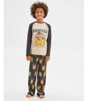Super Mario Australian Cotton Older Boys Jersey Pyjama Set