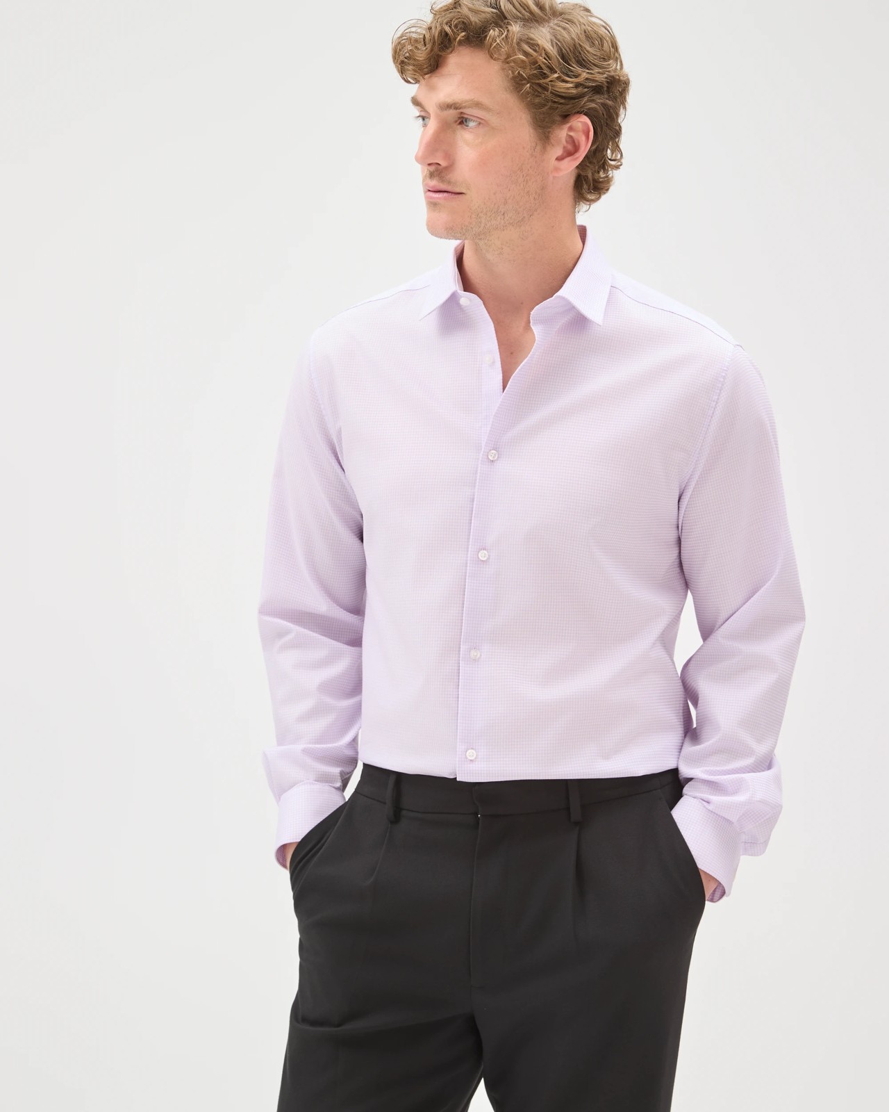 Preview Australian Cotton Micro Check Shirt 2 of 5