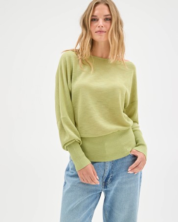 Lily Loves Slub Off Shoulder Knit Top