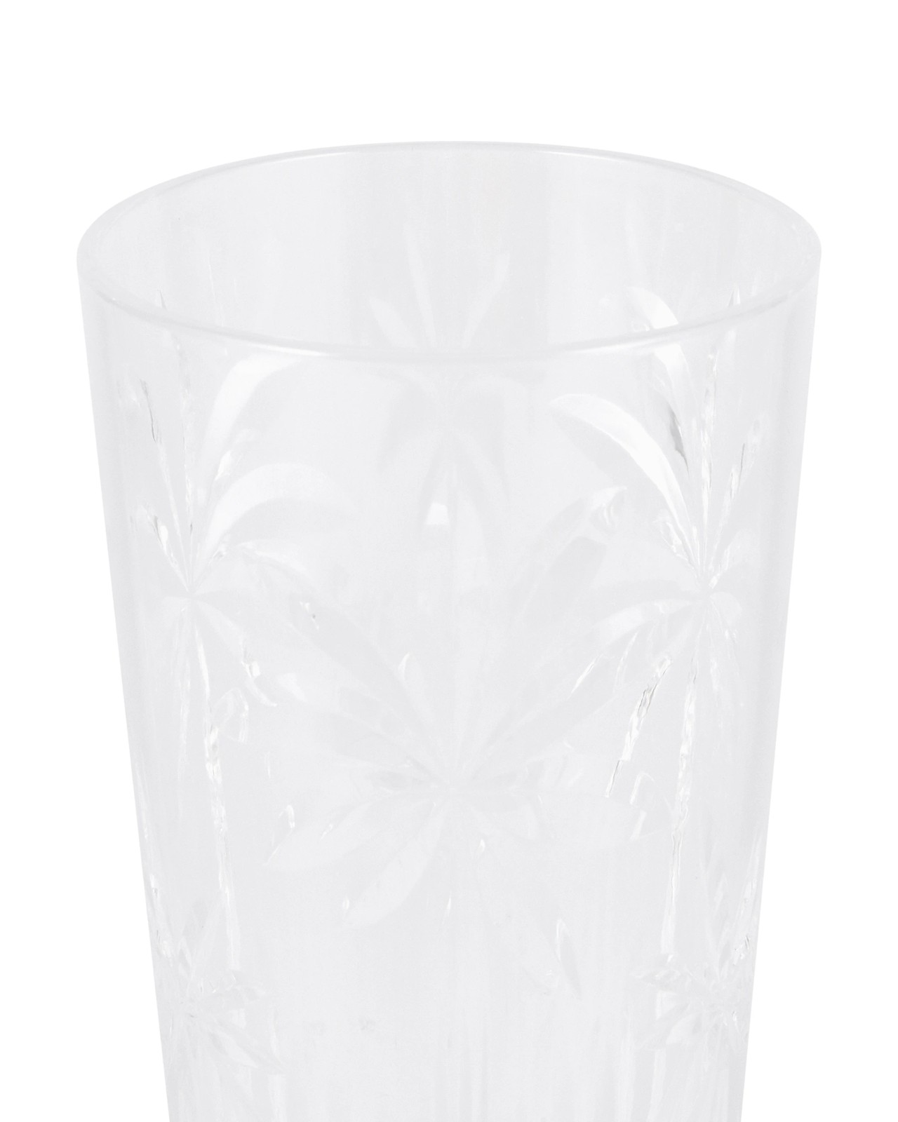 Anko 4 Clear Palm Acrylic Hiball Glasses 3 of 4