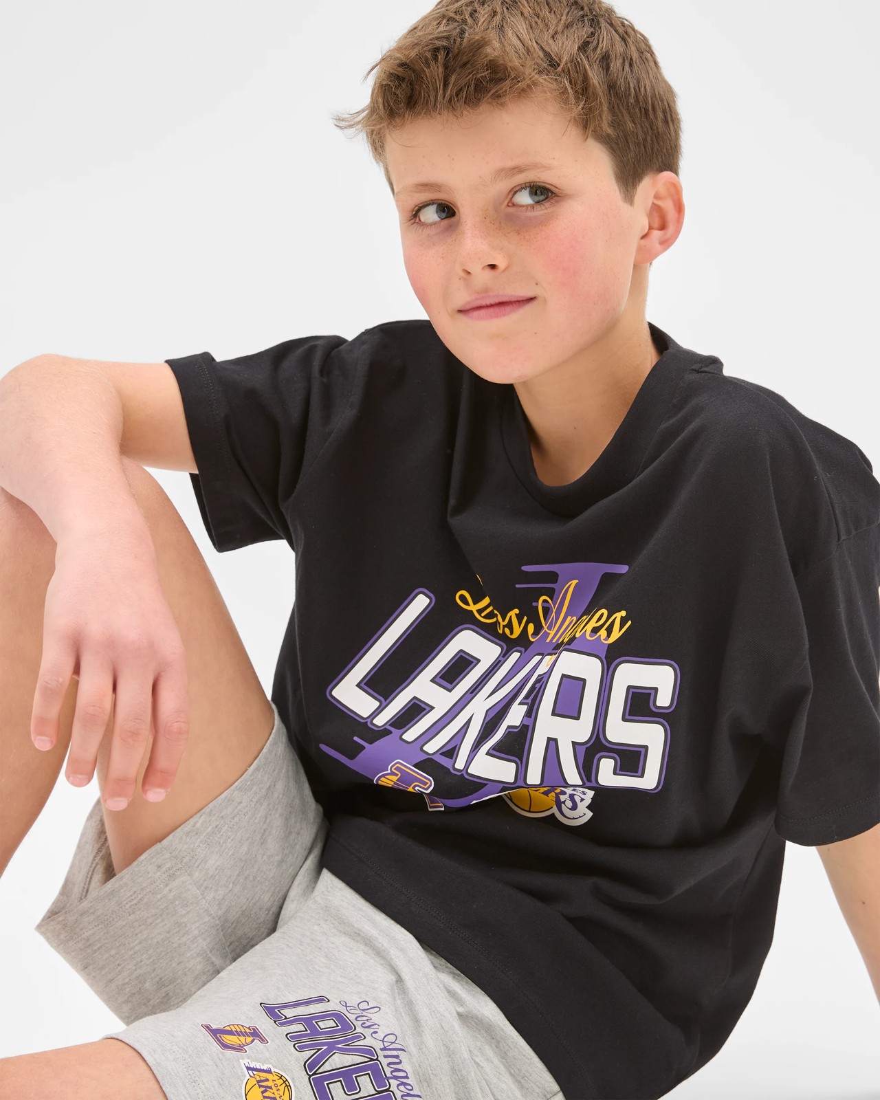 License NBA Australian Cotton Older Boys Oversized Knit Pyjama Set 3 of 5