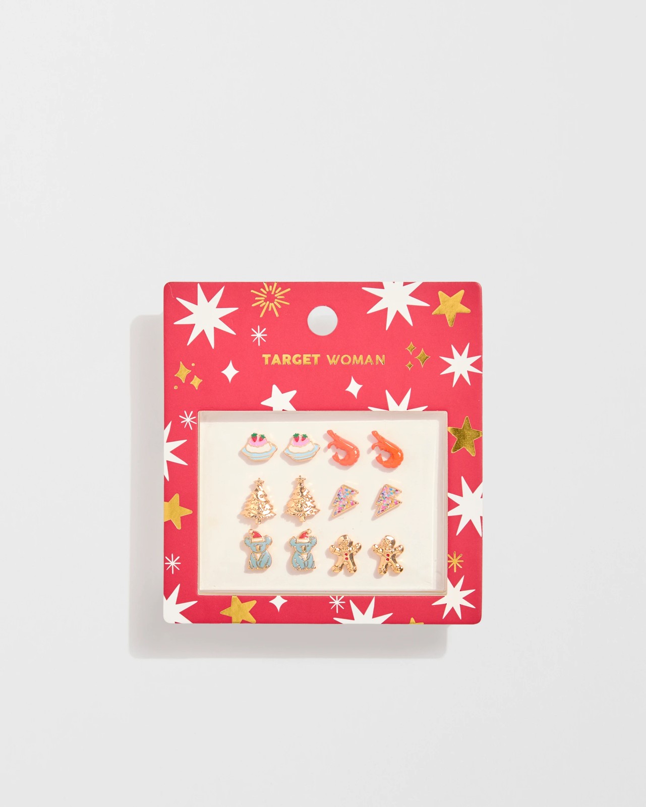 6 Pack Christmas Aussie Icons Stud Earrings 3 of 3