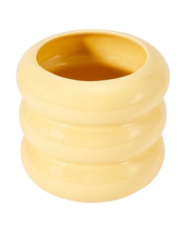 Anko Yellow Bubble Ceramic Pot