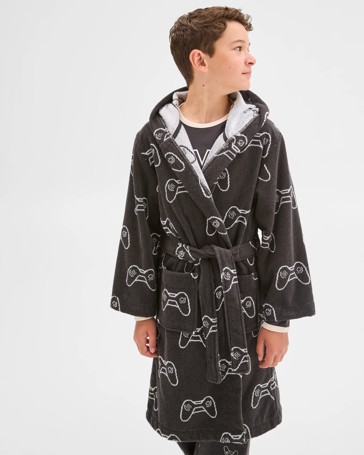 Older Boys Australian Cotton Towelling Dressing Gown
