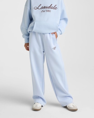 Lonsdale London Barrel Leg Track Pant - Light Blue