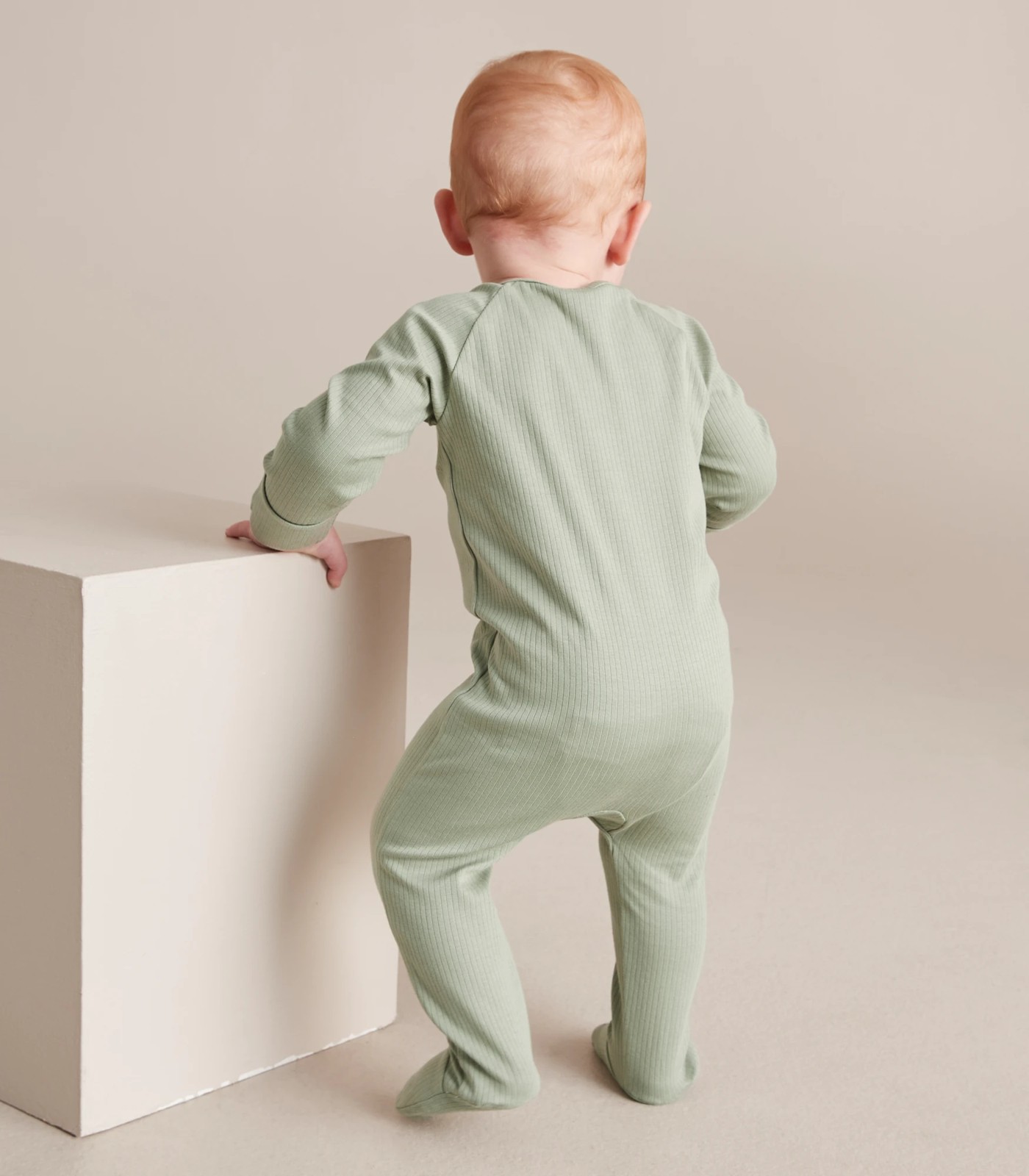 Baby Organic Cotton Rib Coverall 6 of 6